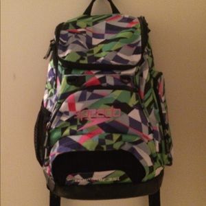Very colorful and vibrant Speedo (35L) bag